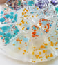 Fused glass ammonite, multicoloured ammonite ornament, glass art, beach gift.  - Image 5