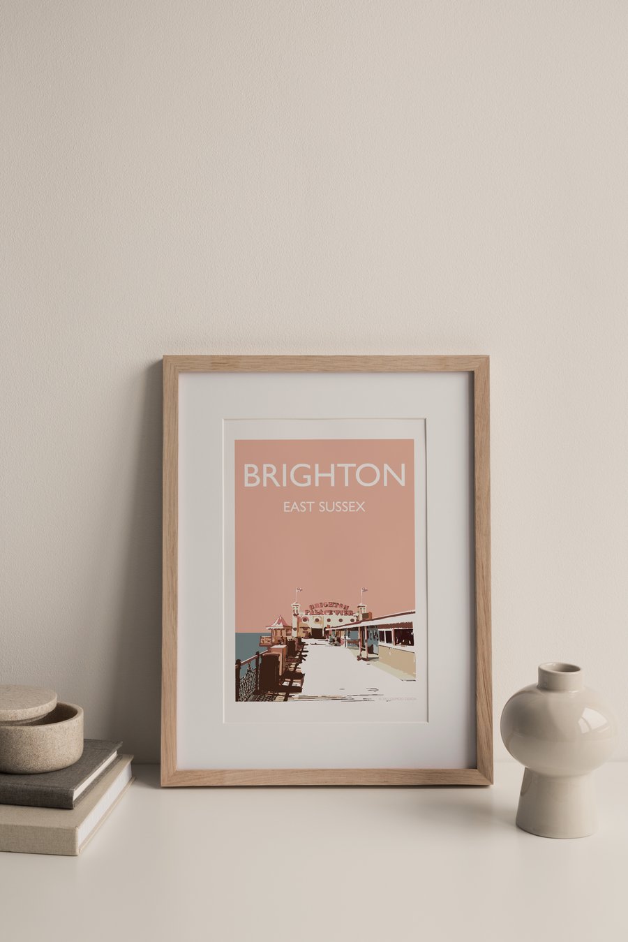 Brighton Pier, East Sussex, UK Giclee Travel Print (unframed)
