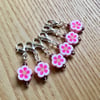 Cute Flower Crochet Stitch Markers, Cute Gift for Crocheter