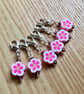 Cute Flower Crochet Stitch Markers, Cute Gift for Crocheter