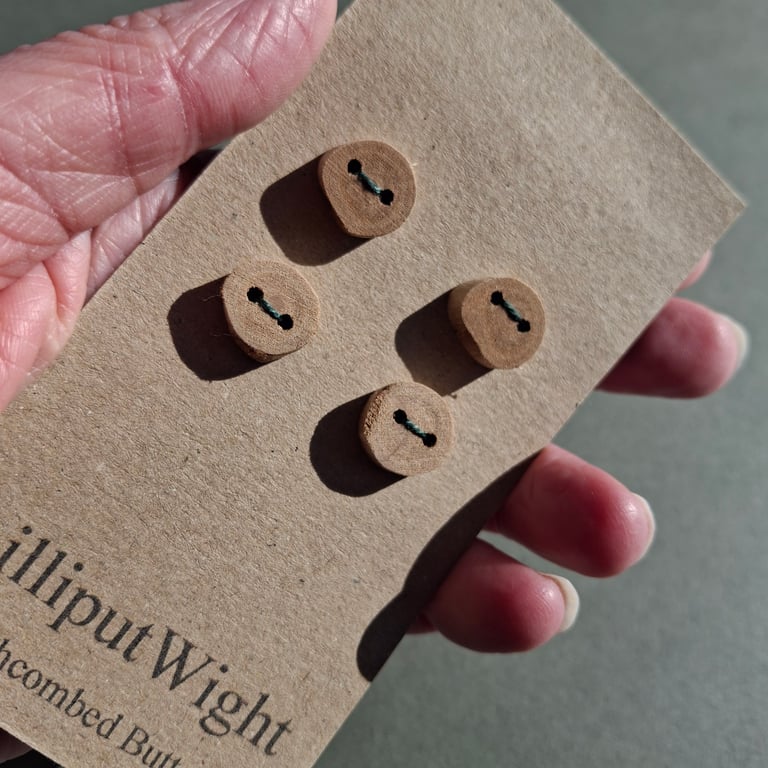 Set of Four Beachcombed Buttons