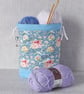 Project bag, drawstring bag, floral - Image 8