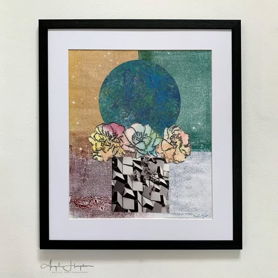 Artwork - Framed MM Collage with Photographs and Original Prints - Home