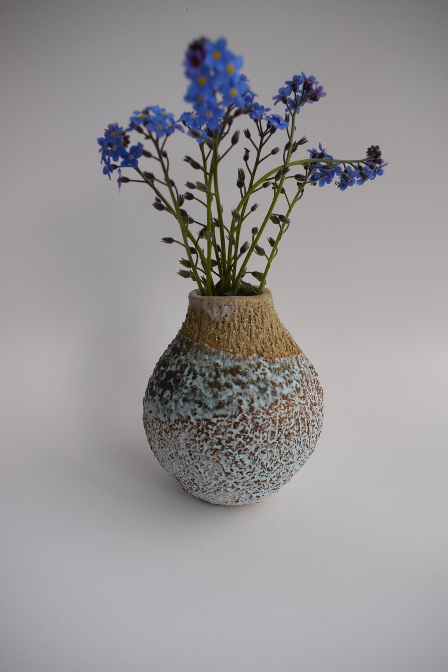 Ceramic Pebble Vase for Flowers