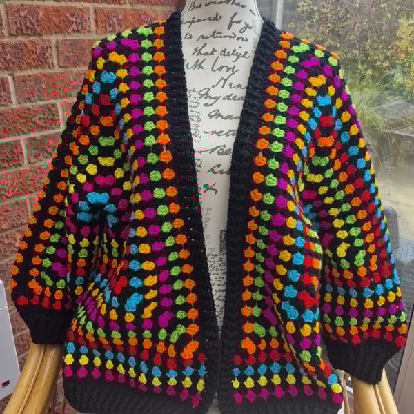 Handmade Crochet Hexagon Cardigan 