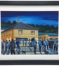 Wycombe. Framed & Unframed Art Print, Wanderers Football Club FC, Stadium Gift - Image 1