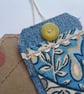 Gift Tags - Vintage denim with reclaimed curtain textiles - Blue Jeans - Image 6