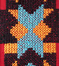 Framed Embroidery Wall Art Red, Orange, Turquoise and Black  - Image 3