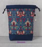 Project bag, drawstring bag, floral - Image 8