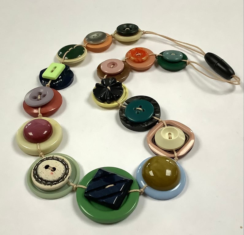 Button Necklace