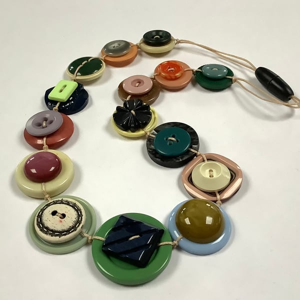 Button Necklace