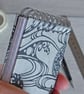 Handmade A7 Notebook covered in a Japanese pattern with a spiral binding - Image 8