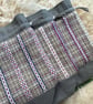 Cariad Bag - Berry range. Damson, Dusky Lilac & Prussian Blue.Handwoven in Wales - Image 3