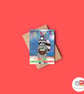 Raccoon Christmas Card, A6 Christmas Card, Cute Animal Christmas Card