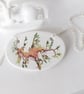 Large Handmade Leafy Seadragon Design Ceramic Pendant on Silver Colour Chain - Image 4