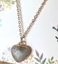 Labradorite Semi-precious Heart Shaped Pendant  - Image 3