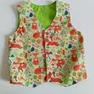 Boys Waistcoat, Age 3 yrs waistcoat, reversible waistcoat boys clothes