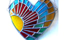 Stained Glass Suncatchers Hearts Love