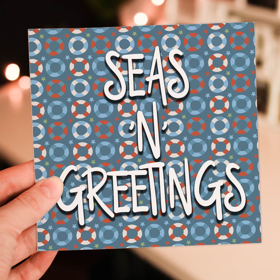 Christmas card: Seas ‘n’ Greetings