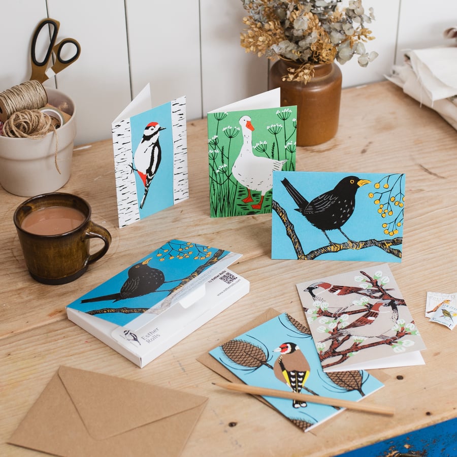 Notecards, Bird Cards, Set of Bird Cards, Card pack 