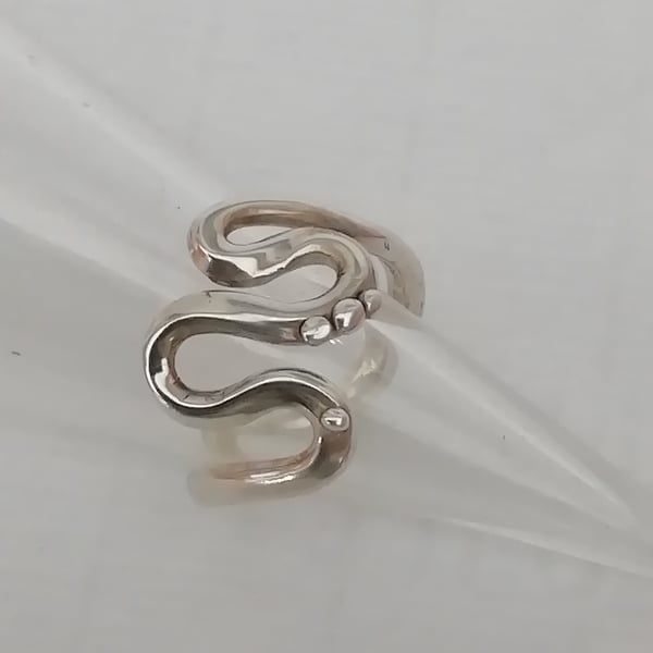 Sterling Silver or gold Estuary Wedding Ring