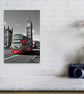 Big Ben Red Bus Westminster Bridge London Photograph Print - Image 4