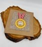 A medal for the best Dad appliqué card - Image 1