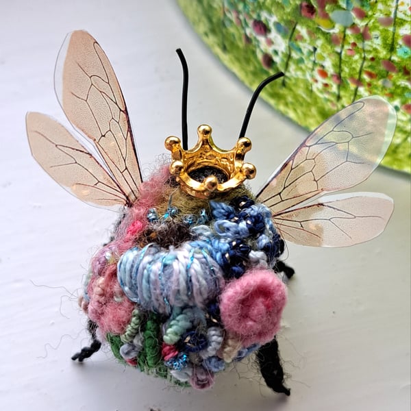 Embroidered Queen Bee 