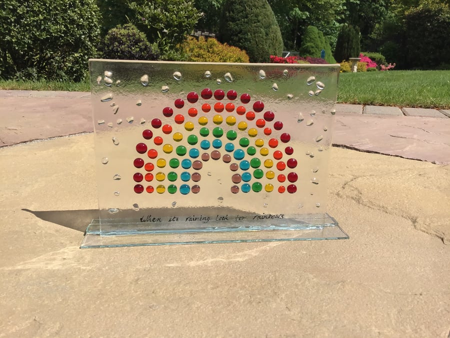 Rainbow of hope freestanding picture 