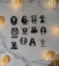 Zodiac Sticker Set 12 Mystical Horoscope Vinyl Decal Stickers