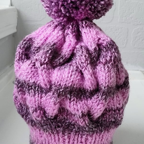 Cable Bobble Hat