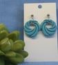 Swirl Hoop Statement Earrings