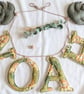 Personalised Jungle Embroidery Hoop Art, Custom Baby Name Sign Gift
