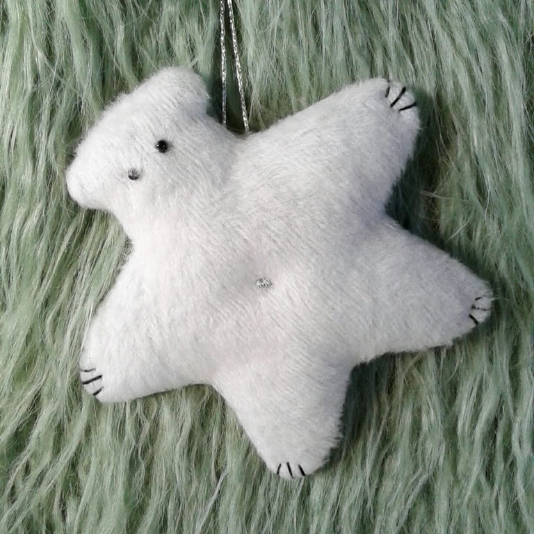 Star Bear Christmas tree decoration bears will do anything to get attention!