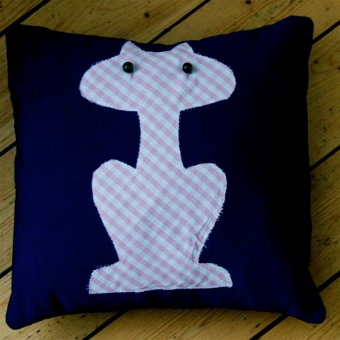 Beautiful Bundle of 3 Applique Cat Cushions - UK Free Post
