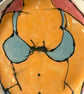 Torso Dish: Orange 15cm diameter - Image 2