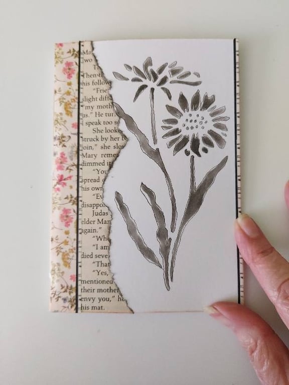 Handmade Notebook with Coordinated Ephemera Pack