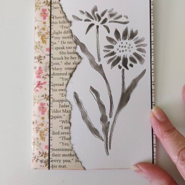 Handmade Notebook with Coordinated Ephemera Pack