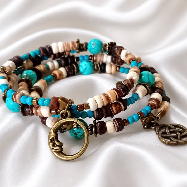 Turquoise Bohemian Style Bracelet
