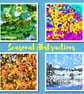 Seasonal Abstractions Set of Four Cards - Image 1