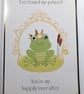 Frog Prince Valentine Card