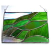Scottish Mountains Panel Stained Glass Picture Landscape 014