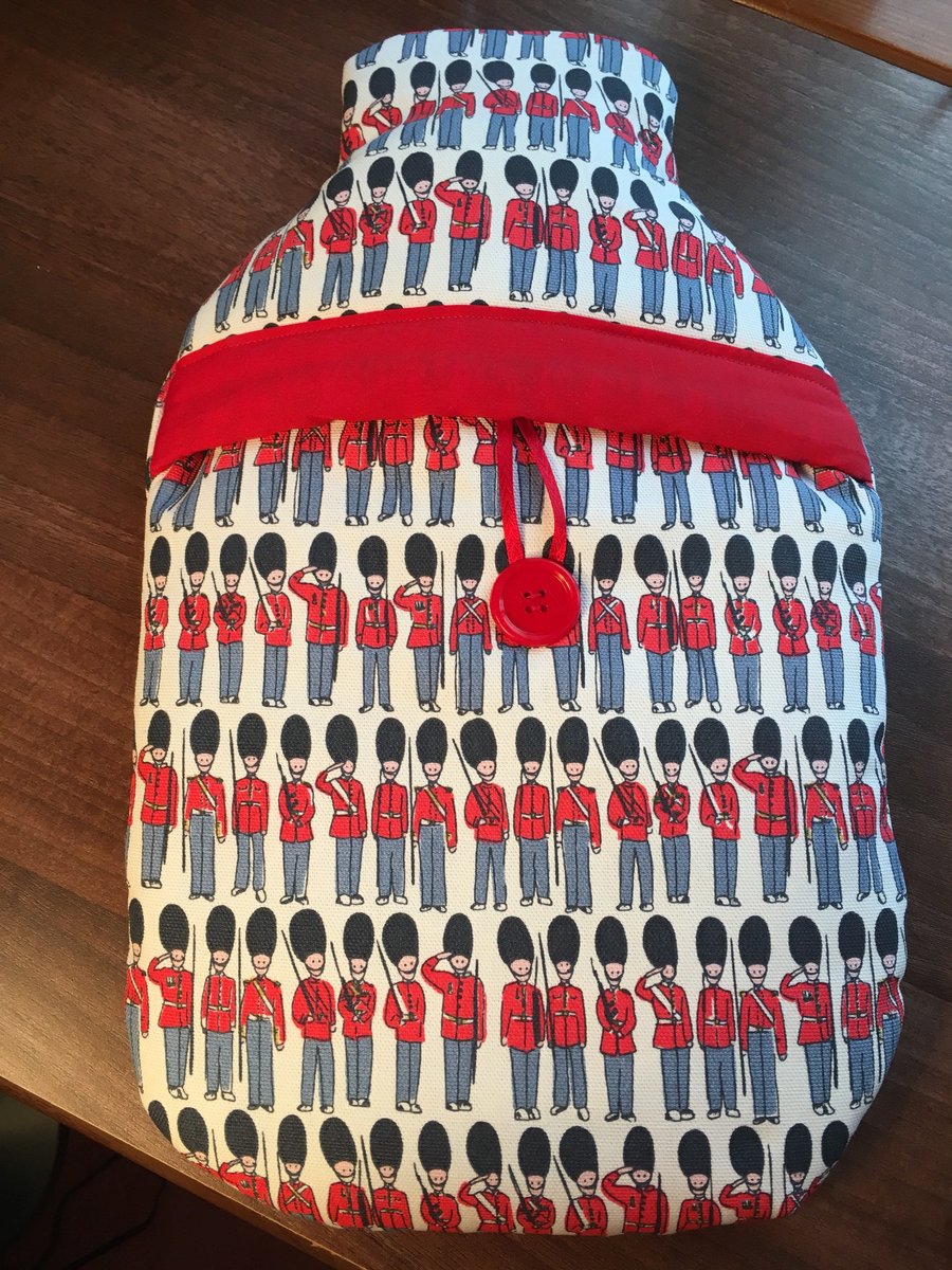Cath Kidston Soldiers fabric hot water bottle