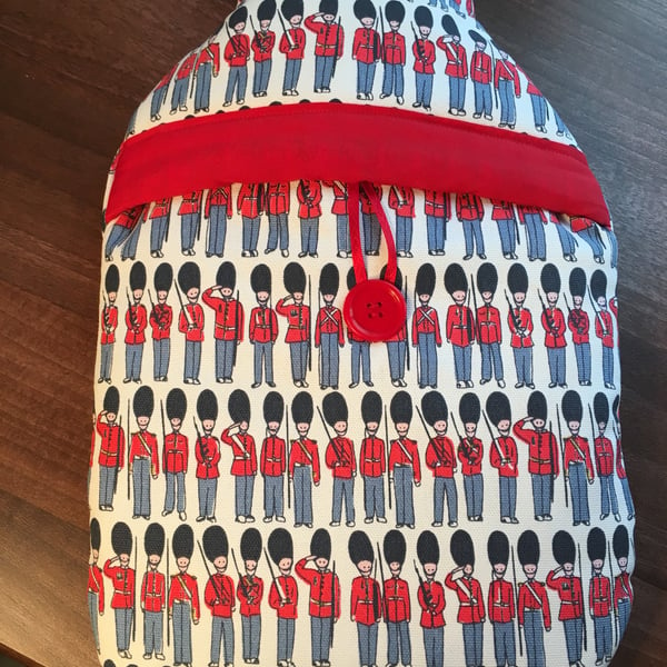 Cath Kidston Soldiers fabric hot water bottle