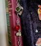 Unique metal bookmark with bird in cage charm - Image 2