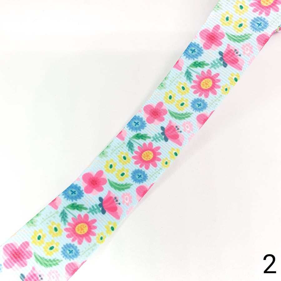 1 Yard Shabbychic Grossgrain Ribbon 25mm for Bow Making, Hair Accessories