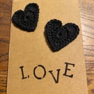 Handmade crochet heart A6 “Love” greeting card
