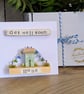 Get Well Soon Card With Removable Wooden Cottage Gift