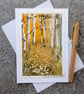 Leaf Fall. Blank Card. Original Painting 260196 - Image 1