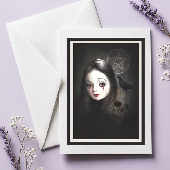Memento Mori Art Greeting Card - Suitable For Framing